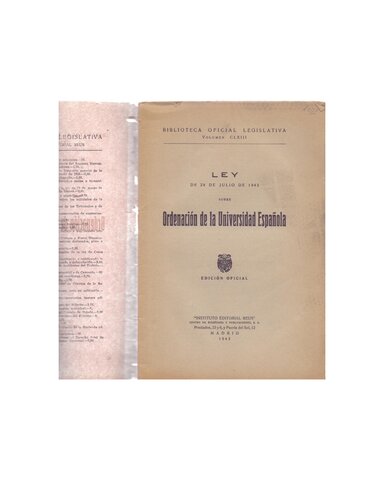 LEY QUE REGULA LA ORDENACIÓN DE LA UNIVERSIDAD
