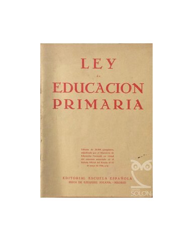 LEY QUE AFECTA A LA EDUCACIÓN PRIMARIA