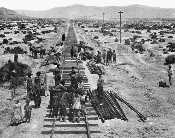 Ferrocarril transcontinental en EEUU.