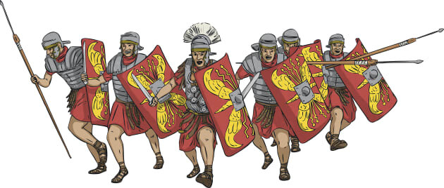 Any que entren a l’imperi romà com a mercenaris