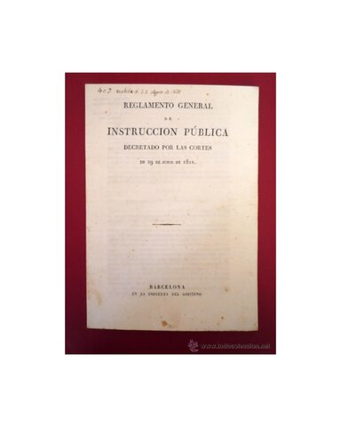 REGLAMENTO GENERAL DE LA INSTRUCCIÓN PÚBLICA