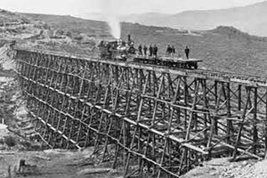 Ferrocarril transcontinental en EEUU.