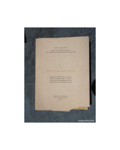 LEY DE FORMACIÓN PROFESIONAL INDUSTRIAL