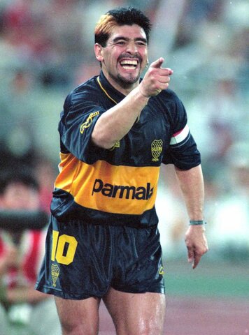 the comeback of Maradona at Boca Juniors