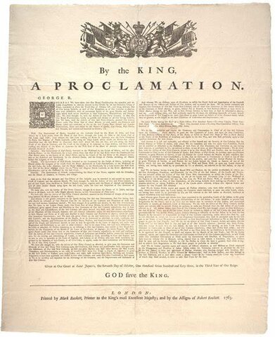 proclamation of 1763