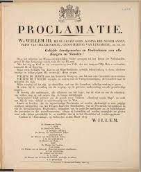 The proclamation