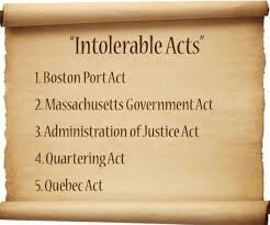 Intolerable acts 1774
