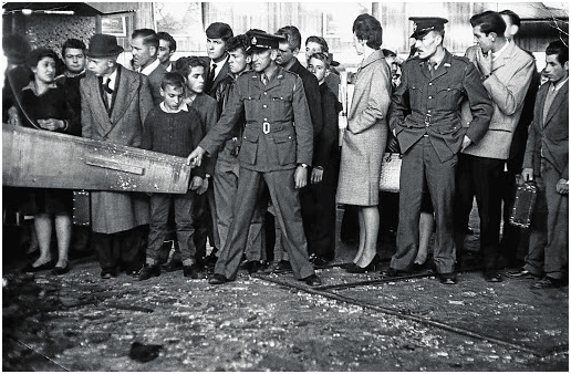 Bombing of Johanessburg Station by Frederick John Harris