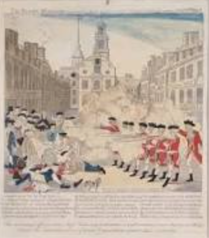 The Boston massacre