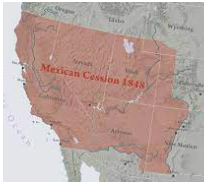 Mexico loses California, New Mexico, and Arizona