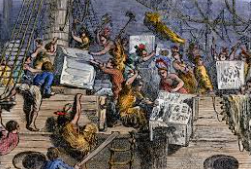 the Boston tea party