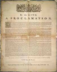 Proclamation act