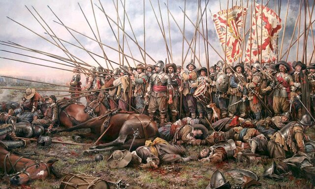 Guerra hispano-francesa, con victorias de España. Paz de Cateau-Cambrésis