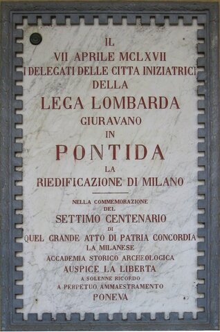Formazione della prima "Lega Lombarda" (1167)