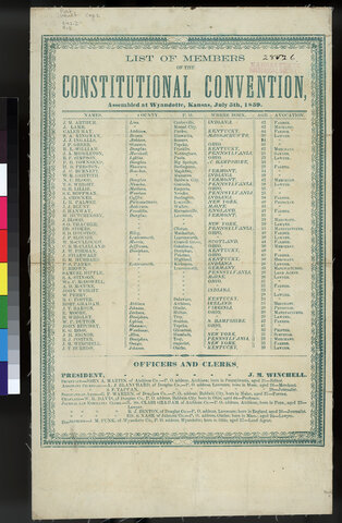 Constitutional Convention at Wyandotte