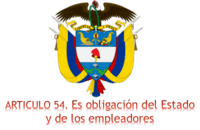 Constitución Política de Colombia. Art 54