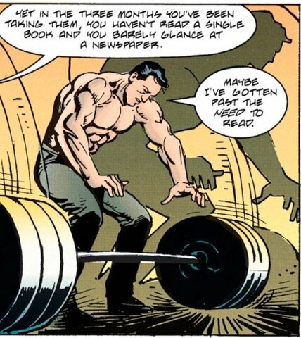 Bruce Wayne leaves Gotham City to train.