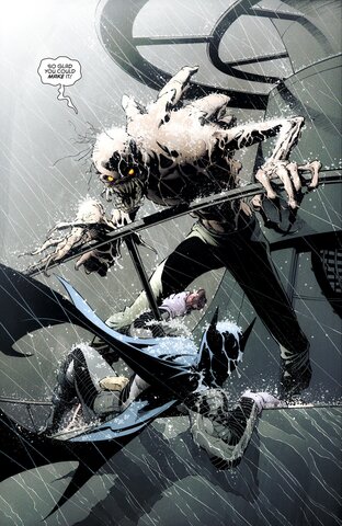 Batman defeats Dr. Death.