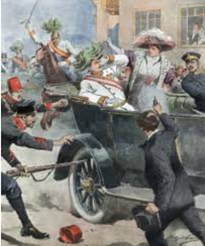 Archduke Francis Ferdinand is assassinated