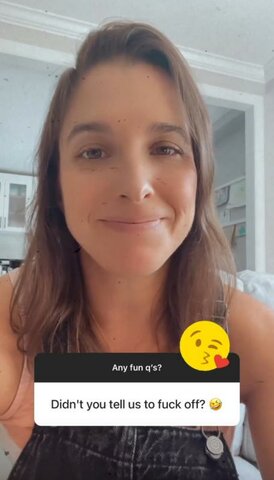 *Suddenly manic, holds Q&A on IG