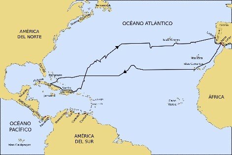 Cristóbal colon inicia su primer viaje de expedición