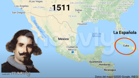 Diego de Velázquez conquista Cuba