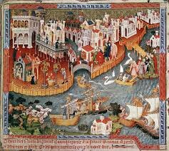 Marco Polo Captained Ship In Battle.