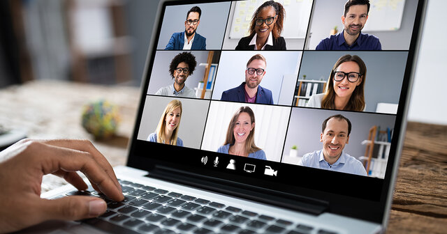 The first video call