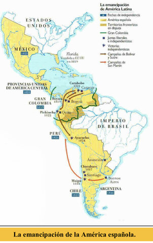 La independencia de la America española