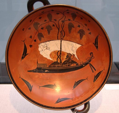 Dionysius bägare, kylix, Exekias