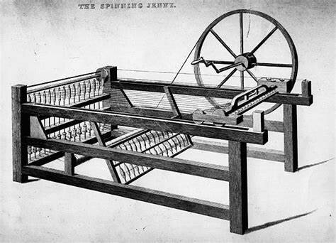 Creación de la Spinning Jenny por James Hargraves