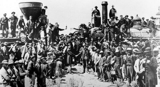 Ferrocarril transcontinental en EEUU
