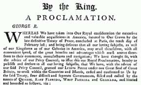 proclamation of 1763