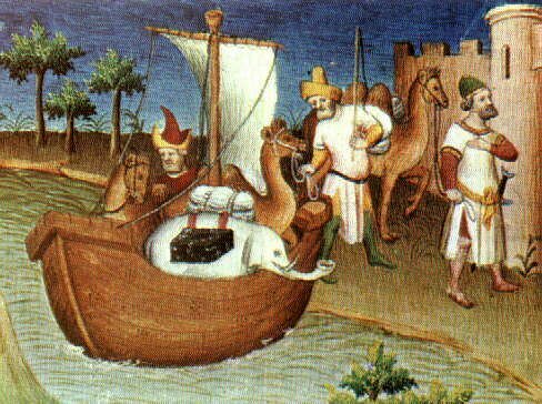 The danger of Marco Polo's expedition back to Venice, Italy