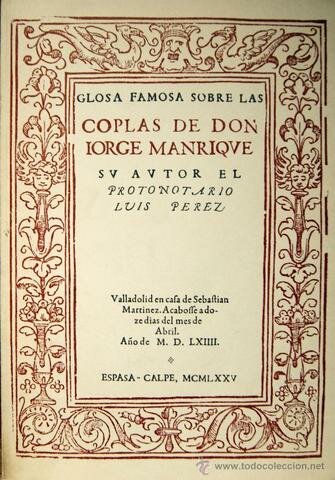 Jorge Manrique compone las coplas.