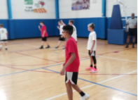 My brothers first basketball game