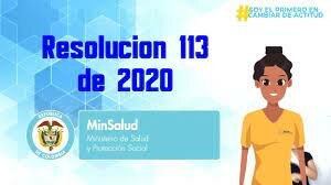 Resolución 113 del 2020