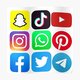 Social media logos