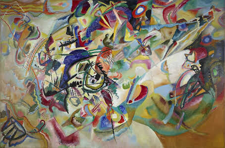 Kandinsky, Wassily. Composition VII. 1913. Moscow, The State Tretyakov Gallery. Dada.