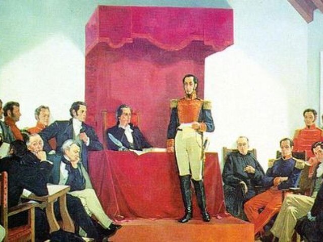 Simón Bolívar instala su cuartel general en Angostura.