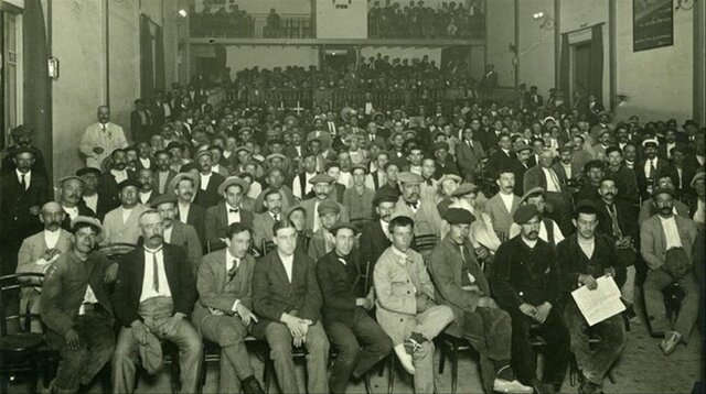 Míting a la Llotja de Barcelona