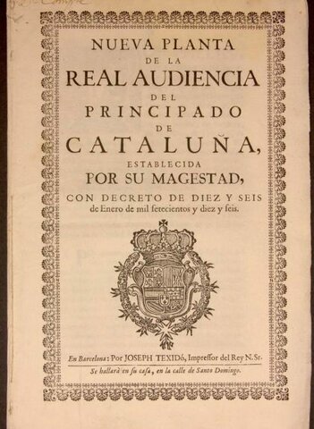 Decret de nova Planta de Catalunya