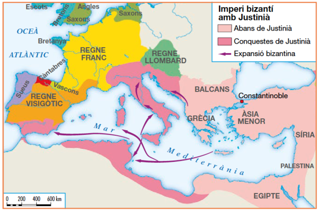 Justinià va intentar restaurar l'Imperi romà
