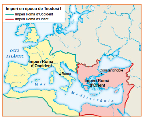 L'imperi Romà es separa