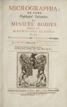Robert Hooke publica su obra "Micrographia"