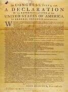 Declaració d'Independència dels 13 Estats Units