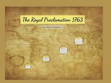 The Proclamation of 1763