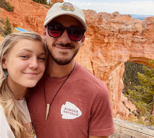 Gabby Petito & Fiancé Brian Laundrie Leave for Cross Country Road Trip