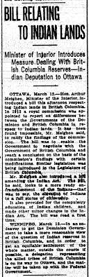 The Indian Act (-2) (!)