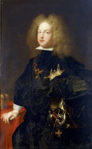 CARLOS NOMBRA HEREDERO A FELIPE DE BORBÓN (FRANCÉS)